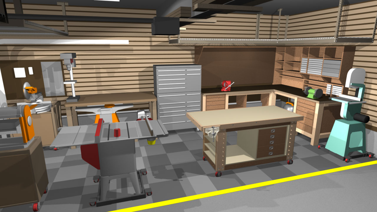 Garage/Shop corner L-shape workbench design - Woodworking Talk 